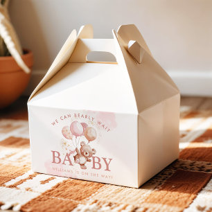 BAILEY Pink Bearly Wait Teddy Bear Baby Dusche Geschenkschachtel