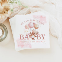 BAILEY Pink Bearly Wait Teddy Bear Baby Dusche