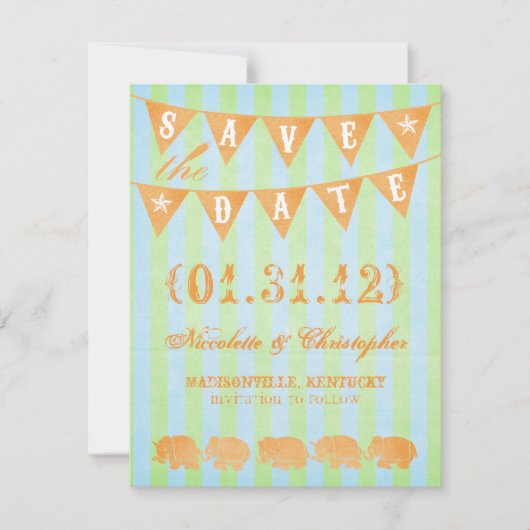 Bailey Save the Date Ankündigungen (Vorderseite)