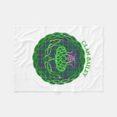 Bailey Scottish Tartan Celtic Thistle Fleecedecke (Vorderseite (Horizontal))