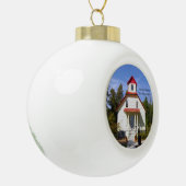 Baileys Harbor Range Light Schmuck Keramik Kugel-Ornament (Links)