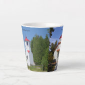 Baileys Harbor Range Lights Latte-Tasse Milchtasse (Vorderseite)