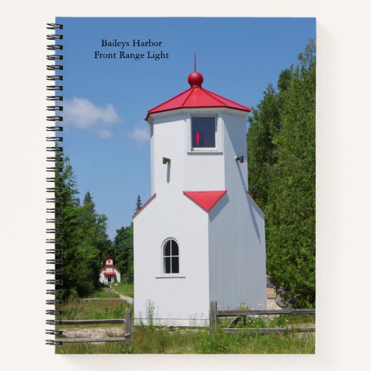 Baileys Harbor Range Lights notebook Notizblock (Vorderseite)