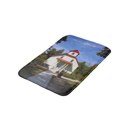 Baileys Harbor Rear Range Light bathmat Badematte (Schrägansicht)