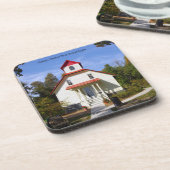 Baileys Harbor Rear Range Light coaster Getränkeuntersetzer (Linke Seite)