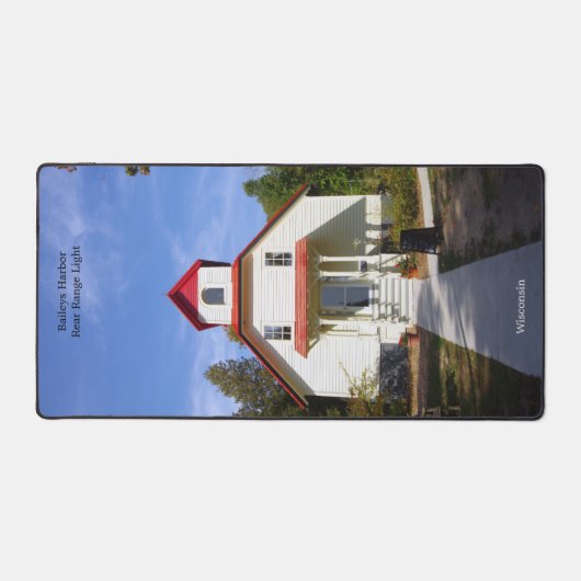 Baileys Harbor Rear Range Light desk mat Schreibtischunterlage (Vorderseite)