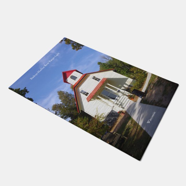 Baileys Harbor Rear Range Light door mat Fußmatte (Schrägansicht)