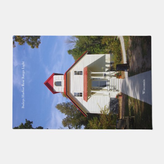 Baileys Harbor Rear Range Light door mat Fußmatte (Vorderseite)
