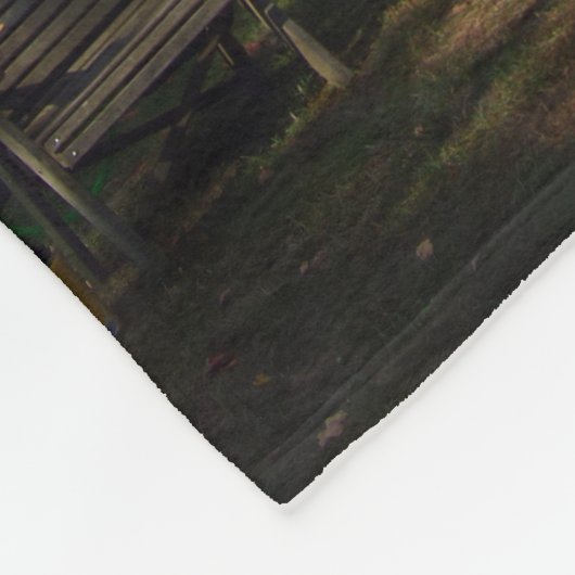 Baileys Harbor Rear Range Light fleece blanket (Ecke)