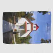 Baileys Harbor Rear Range Light Golfhandtuch (Horizontal)