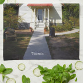 Baileys Harbor Rear Range Light kitchen towel Geschirrtuch (Gefaltet)