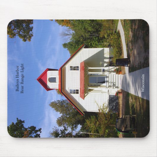 Baileys Harbor Rear Range Light mousepad (Vorne)