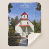 Baileys Harbor Rear Range Light sherpa blanket Sherpadecke (Vorderseite)