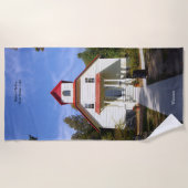Baileys Harbor Rear Range Light Strandtuch (Vorderseite)