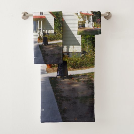 Baileys Harbor Rear Range Light towel set (Insitu)