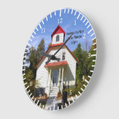 Baileys Harbor Rear Range Light-Uhr Große Wanduhr (Winkel)