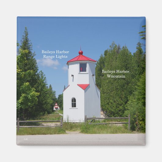 Baileys Harbour Range Lights Magnet (Vorne)