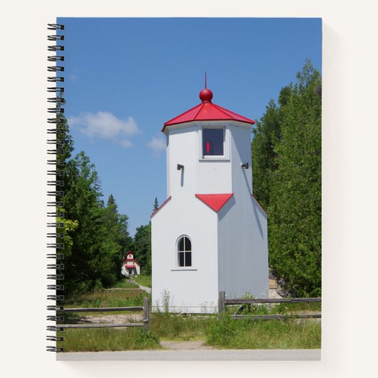 Baileys Harbour Range Lights Notebook Notizblock (Vorderseite)