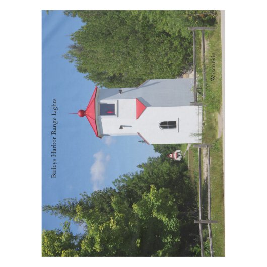 Baileys Harbour Range Lights Tischtuch Tischdecke (Vorderseite)