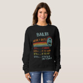 Bailiff Hourly Rate T-Shirt Retro Job Title Sweatshirt (Vorne ganz)