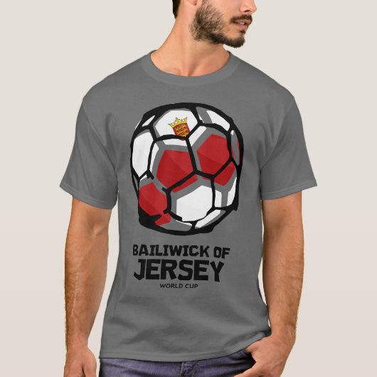 Bailiwick of Jersey Country Flag T-Shirt (Vorderseite)
