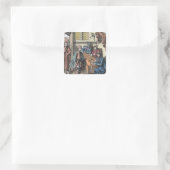 Bailliage oder Tribunal of the King's Bailiff, aft Quadratischer Aufkleber (Tasche)