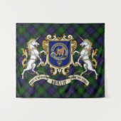 Baillie Clan Abzeichen & Tartan Tapestry Wandteppich (Vorderseite (Horizontal))