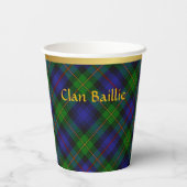 Baillie Personalisiert Tartan Christmas Pappbecher (Rückseite)