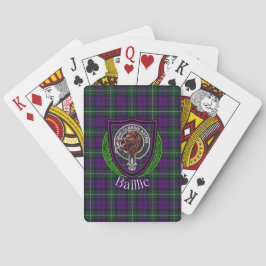 Baillie schottischer Clan-Tartan und -Wappen Spielkarten