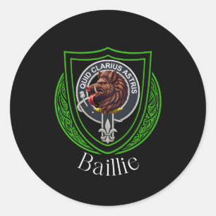 Baillie Schottischer Clan-Wappen Runder Aufkleber