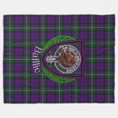 Baillie Scottish Clan Tartan Crest Fleecedecke (Vorderseite (Horizontal))