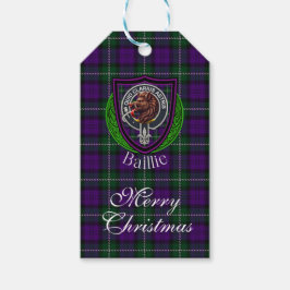 Baillie Scottish Clan Tartan & Crest Geschenkanhänger