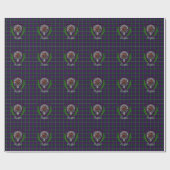 Baillie Scottish Clan Tartan & Crest Geschenkpapier (Flach)
