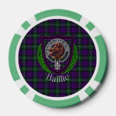 Baillie Scottish Clan Tartan & Crest Pokerchips (Rückseite)