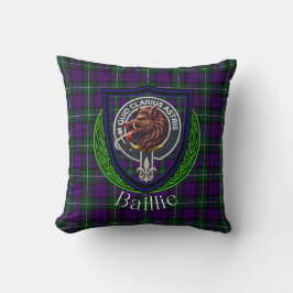 Baillie Scottish Clan Tartan Wappen Kissen
