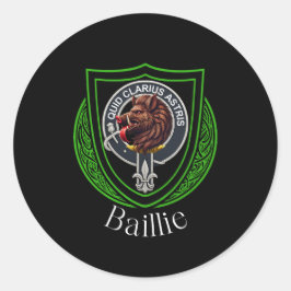 Baillie Scottish Clan Wappen Runder Aufkleber