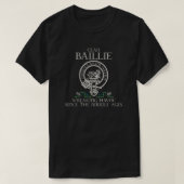 Baillie von Polkemmet Clan Wappen Schottischer Nac T-Shirt (Design vorne)