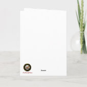 Baillie Wappen & Tartan w/Robin Personalisiert Karte (Rückseite)