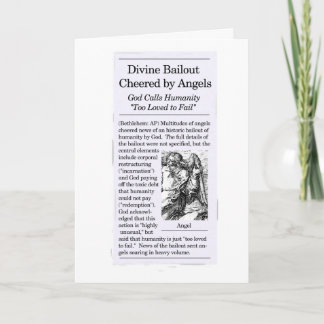 "Bailout Theme" Feiertagskarte