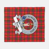 Bain Clan Abzeichen Tartan Kariert Fleecedecke (Vorderseite (Horizontal))
