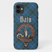 Bain Clan Abzeichen & Tartan Phone Case (Rückseite)