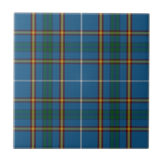 Bain Clan Jagd Tartan Kariertes Muster Fliese (Vorderseite)