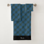 Bain Clan Scottish Tartan Kariertes Muster Badhandtuch Set (Insitu)