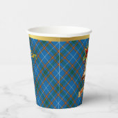 Bain Personalisiert Tartan Christmas Pappbecher (Rechts)