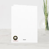 Bain Wappen & Tartan w/Robin Personalisiert Karte (Rückseite)