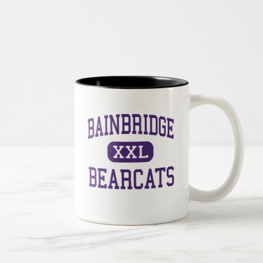 Bainbridge - Bearcats - hoch - Bainbridge Georgia Zweifarbige Tasse (Rechts)