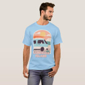 Bainbridge Island Beach Retro Pastellfarben Sun Su T-Shirt (Vorne ganz)