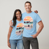 Bainbridge Island Beach Retro Pastellfarben Sun Su T-Shirt (Unisex)