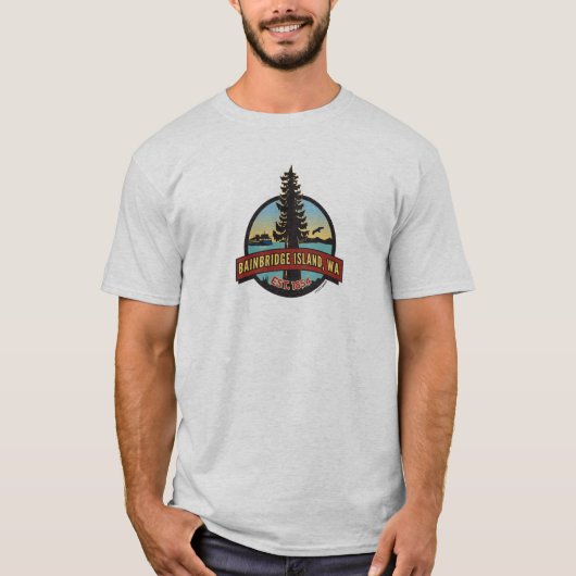 Bainbridge Island Circle Patch T-Shirt (Vorderseite)