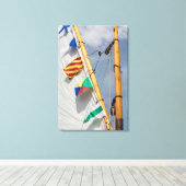 Bainbridge Island Holzbootfestival 3 Leinwanddruck (Insitu (Holzboden))